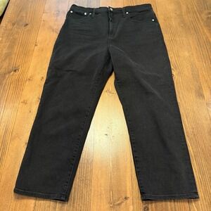 Madewell Classic Straight‎ Leg Jean Size 32 Black Wash *READ*